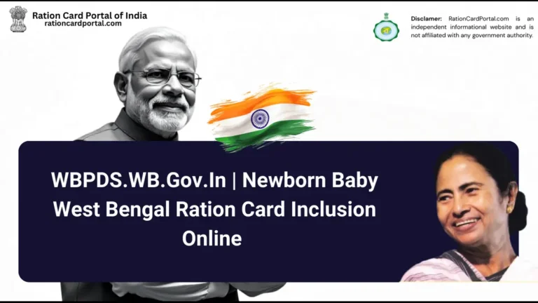 Newborn Baby WB Ration Card Inclusion Online Official Method to Add Child to Family Ration Card [2026]