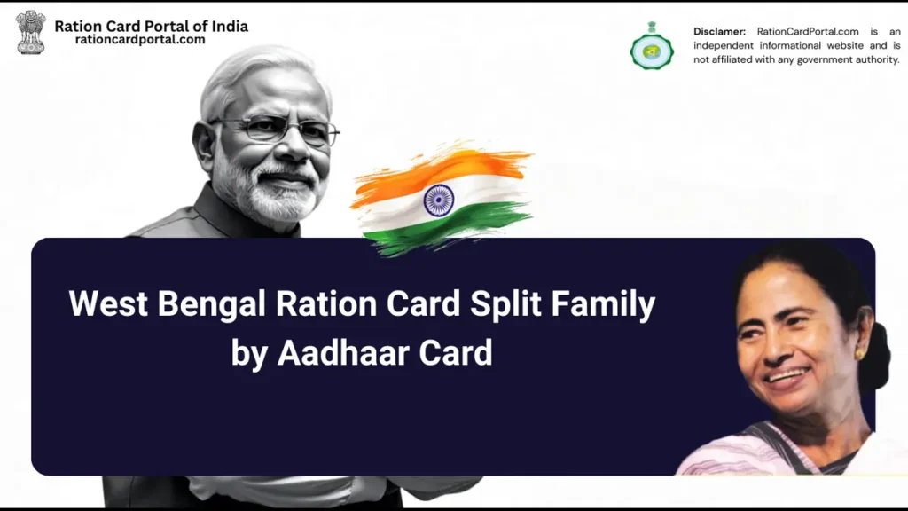 WB Ration Card Split Family by Aadhaar