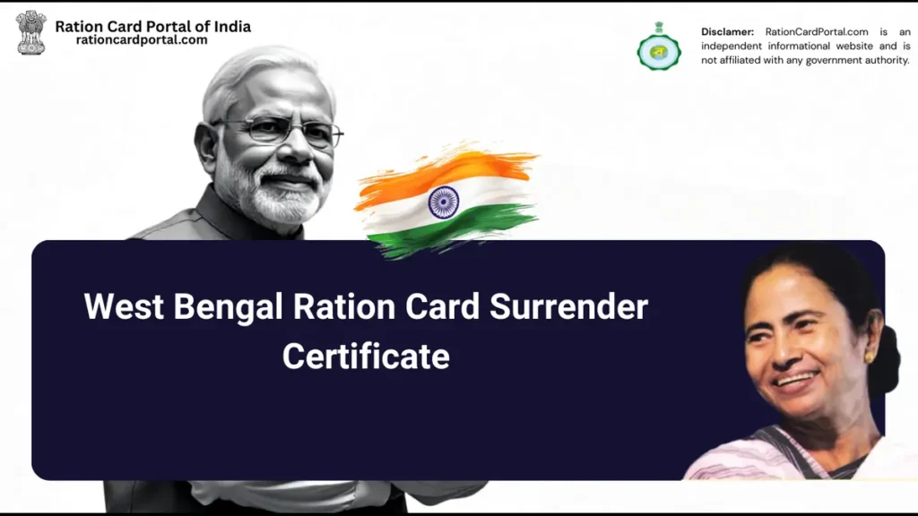 WB Ration Card Surrender Certificate