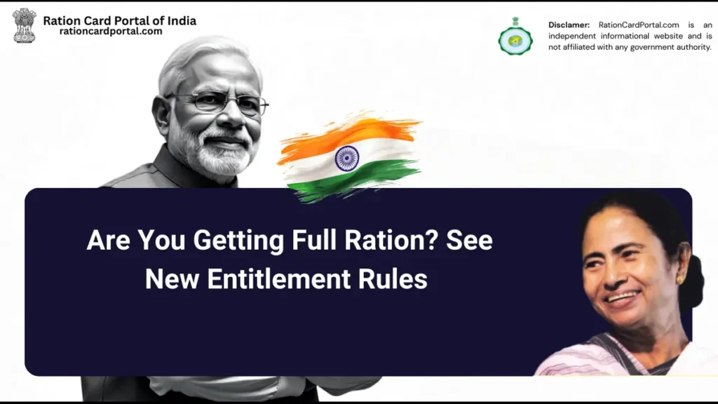 West Bengal Ration Card Entitlement