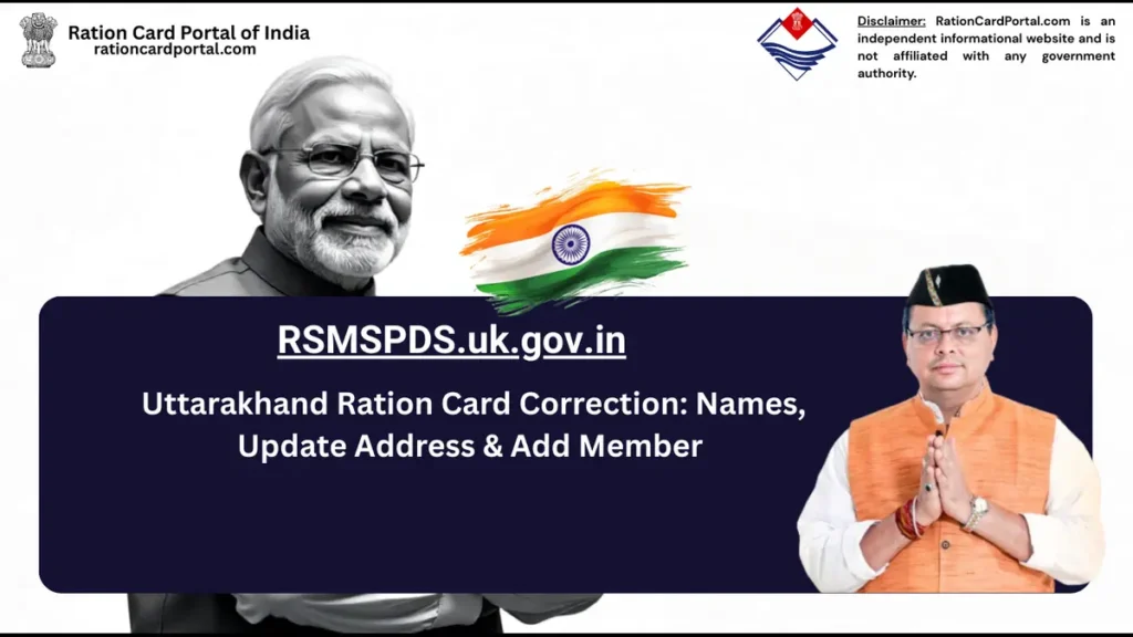 Uttarakhand Ration Card Correction Names, Address & Members [2026]