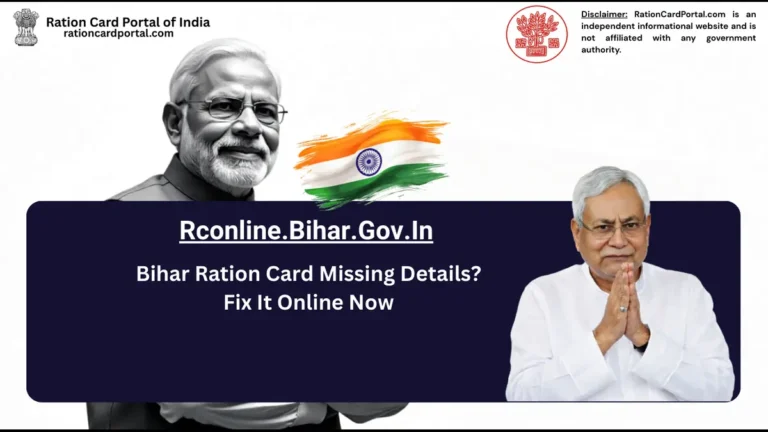 Bihar Ration Card Missing Details? Fix It Online Now
